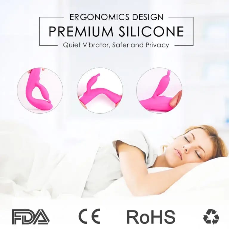 Purple Silicone Dual-Function Personal Wellness Vibrator