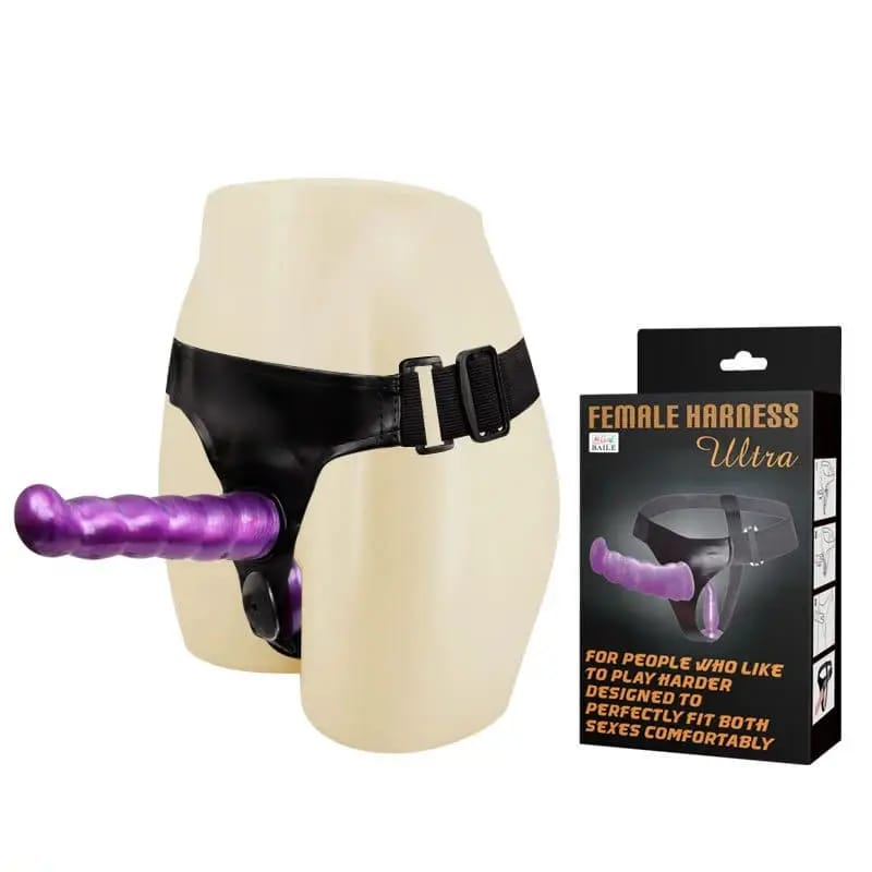 Purple Textured Double-Ended Wellness Harness Set
