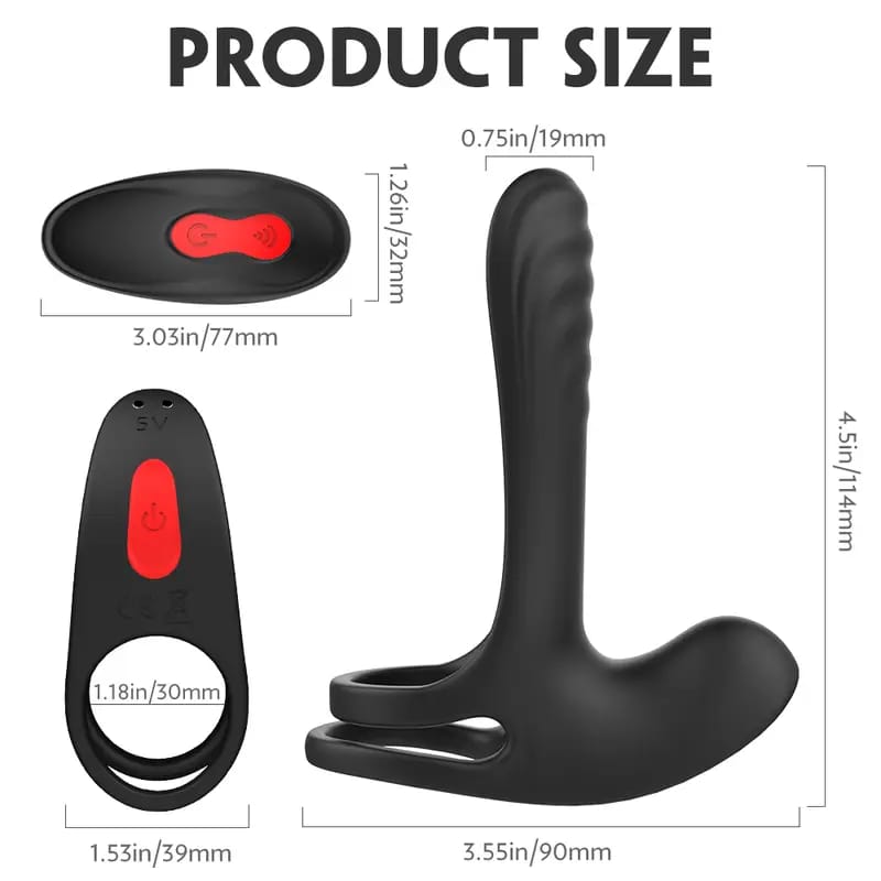 Black Silicone USB-Rechargeable Wellness Ring